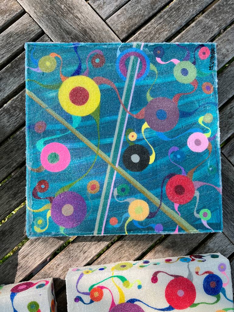 Original Abstract Expressionism Abstract Painting by Morgan Sommer