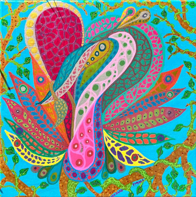 Original Art Deco Abstract Painting by Morgan Sommer