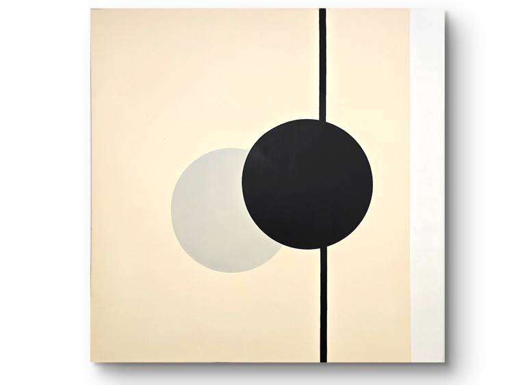 Original Abstract Expressionism Geometric Painting by Aley Renner