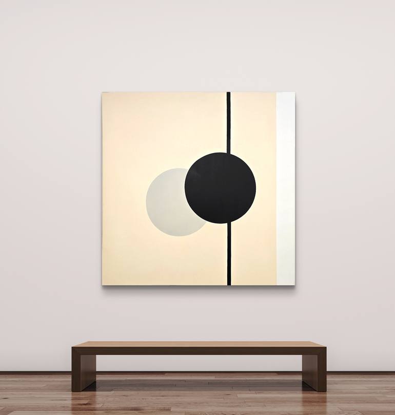 Original Abstract Expressionism Geometric Painting by Aley Renner