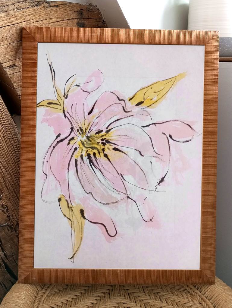 Original Figurative Floral Painting by Fanny Cail