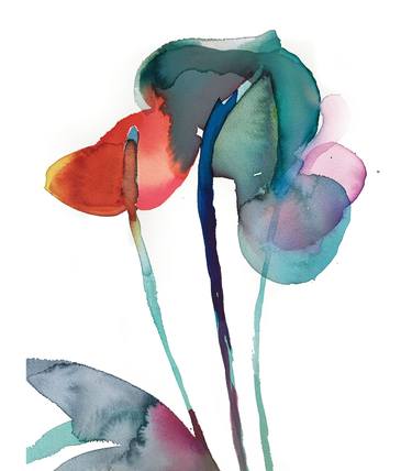 Original Contemporary Botanic Paintings by Elena OPerezdeMadrid