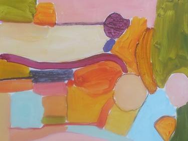Original Abstract Expressionism Places Paintings by Sarah Stokes