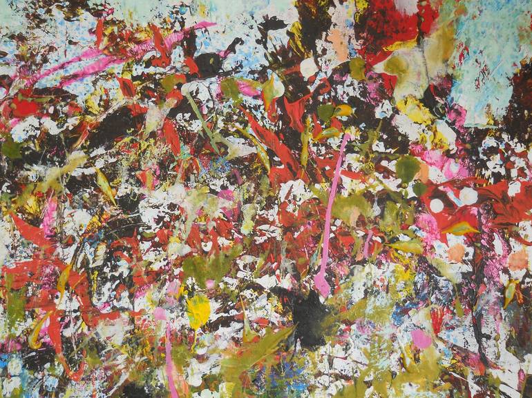 Original Abstract Expressionism Abstract Painting by Sarah Stokes