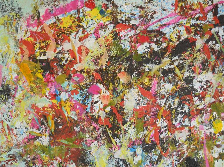 Original Abstract Expressionism Abstract Painting by Sarah Stokes