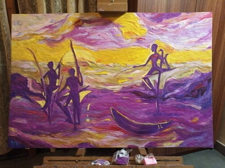 Original Impressionism Seascape Painting by Veroniсa Timasheva