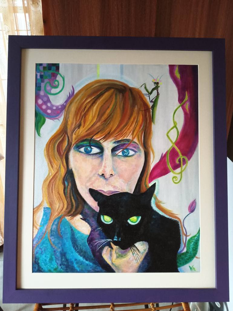 Original Portraiture People Painting by Veronica Timasheva