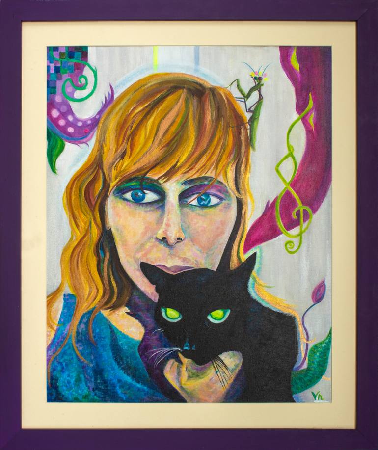 Original Portraiture People Painting by Veronica Timasheva