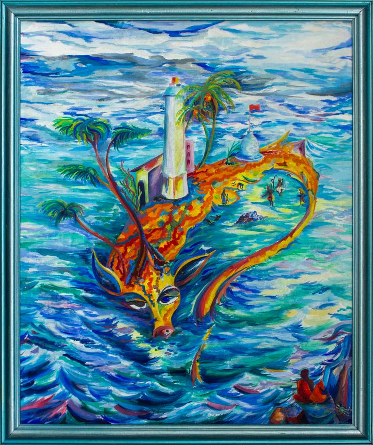 Original Expressionism Fantasy Painting by Veronica Timasheva