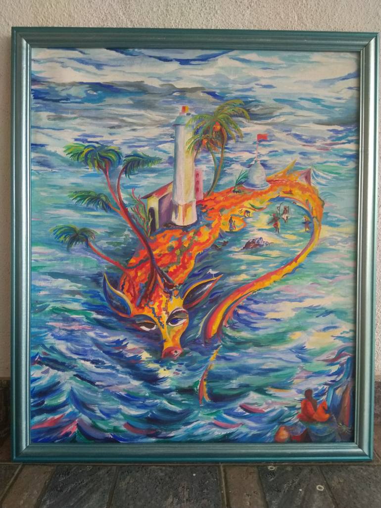 Original Expressionism Fantasy Painting by Veronica Timasheva