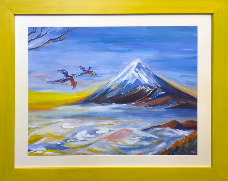 Original Expressionism Fantasy Painting by Veronica Timasheva