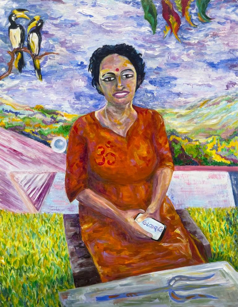 Print of Contemporary Women Paintings by VeroniсA Timasheva