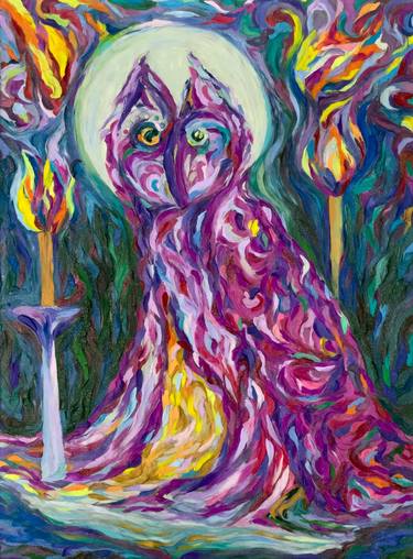Original Expressionism Fantasy Painting by VeroniсA Timasheva