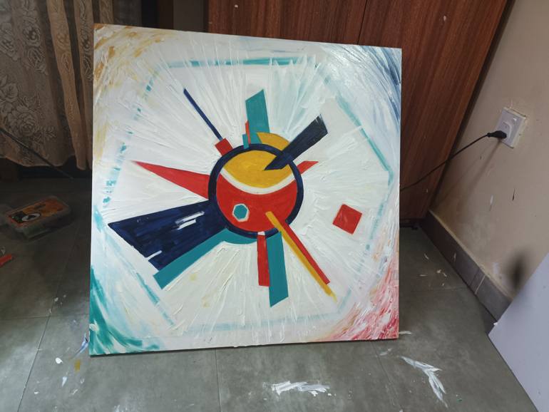 Original Abstract Expressionism Abstract Painting by Veronica Timasheva