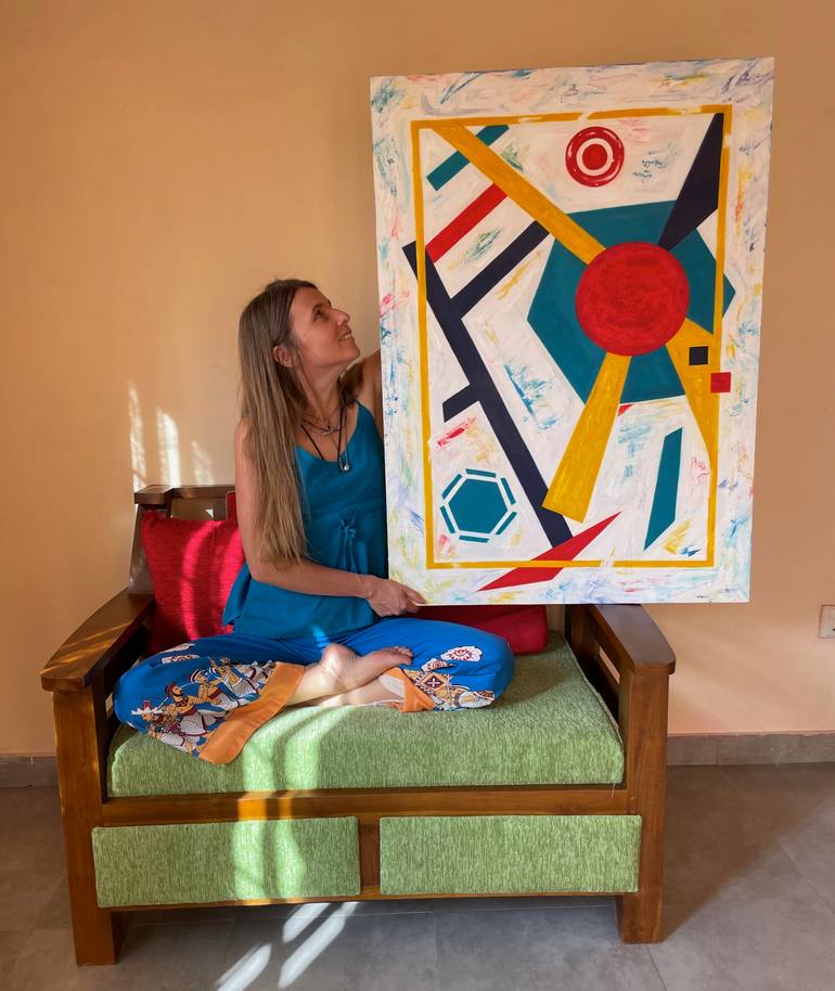 Original Abstract Expressionism Abstract Painting by Veronica Timasheva