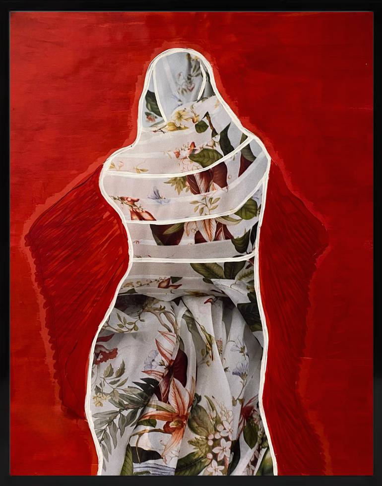 Original Figurative Women Mixed Media by Nasim Kaheh