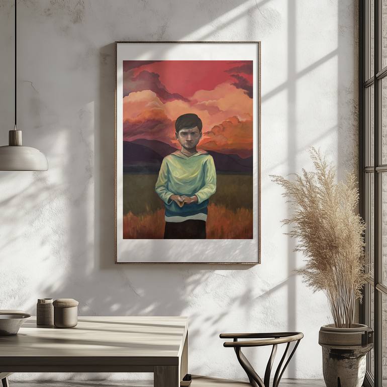 Original Expressionism Politics Painting by Mücahit Güler