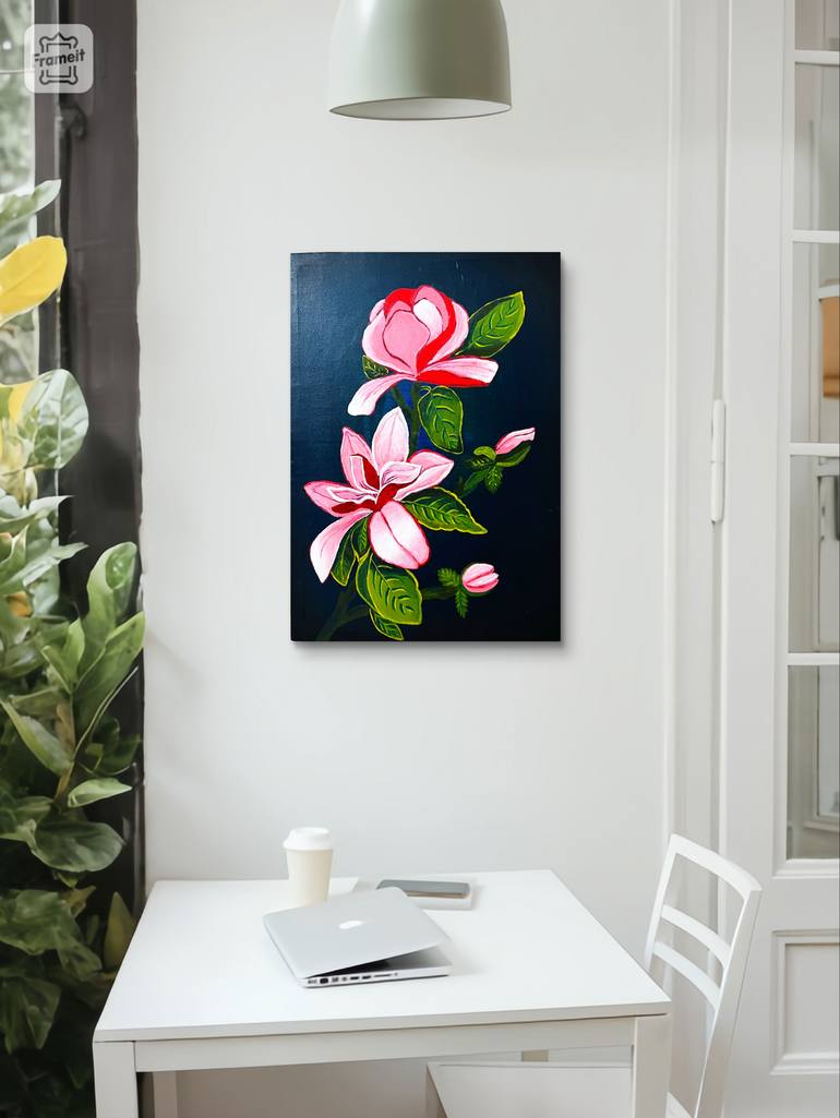 Original Expressionism Floral Painting by Antara Anika