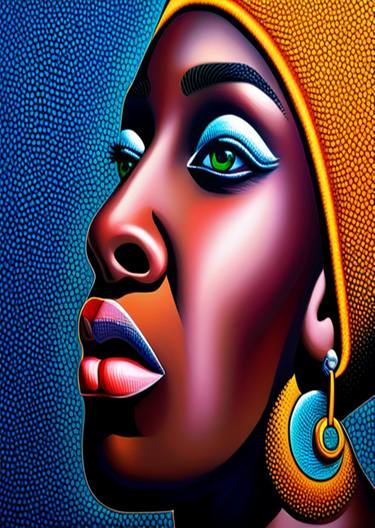 Original Artificial Intelligence Women Digital by Aderinto B