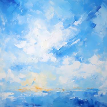 Original Abstract Seascape Painting by Alla Mulholland