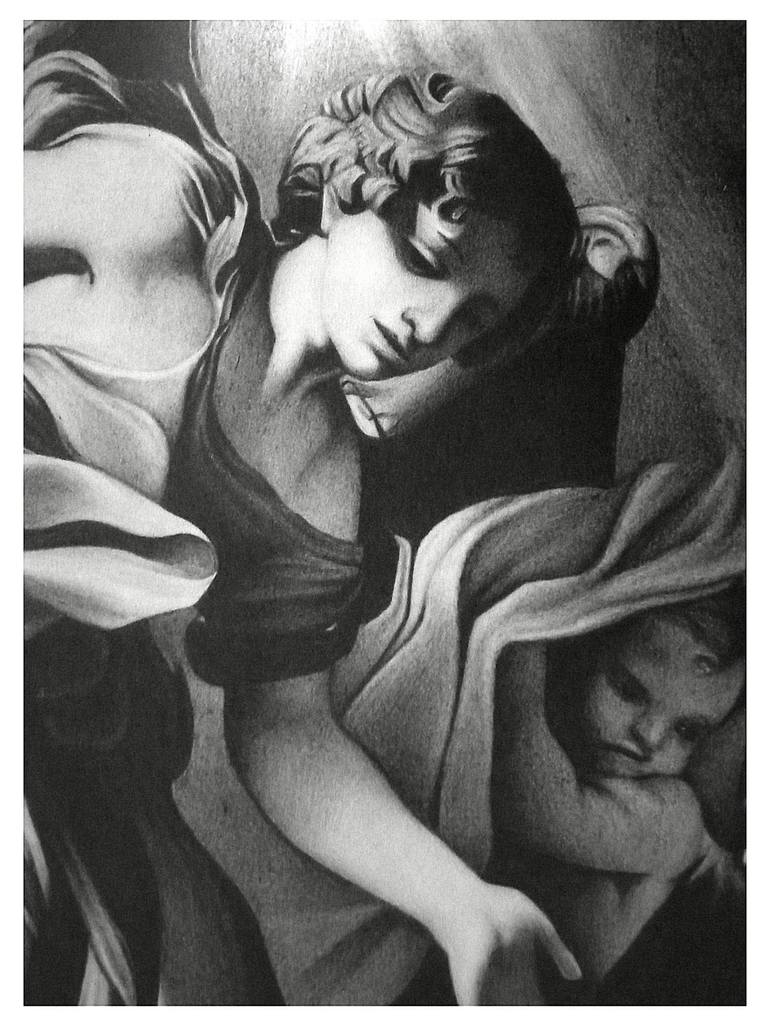 Original Photorealism Religion Drawing by Cynthia Octavia Wijaya