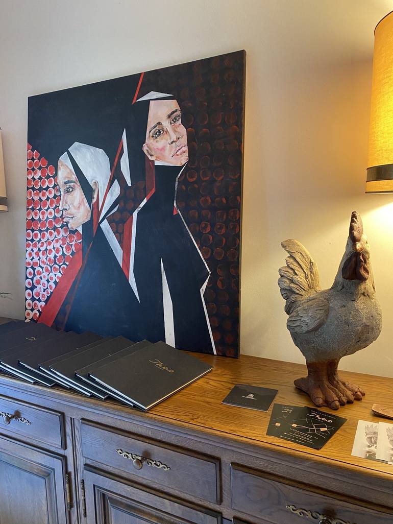 Original Bauhaus Women Painting by Aia Kora