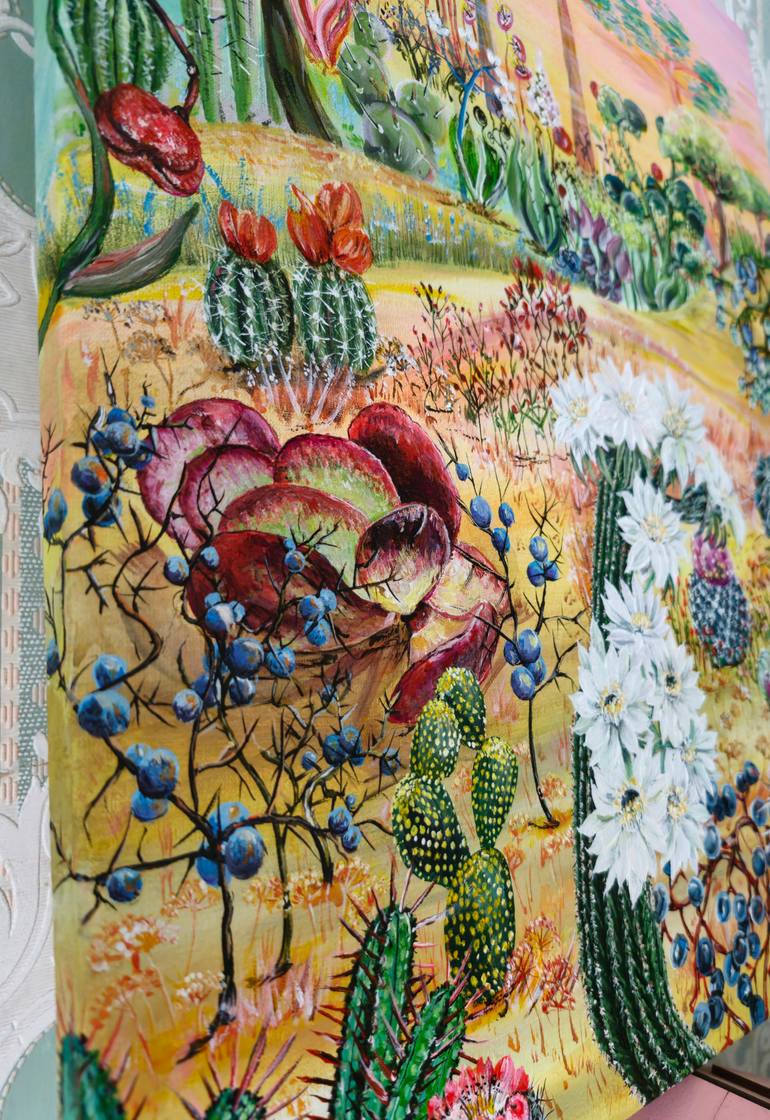 Original Art Nouveau Botanic Painting by Olena Norina