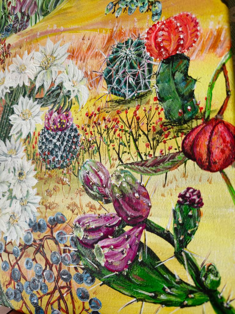 Original Art Nouveau Botanic Painting by Olena Norina
