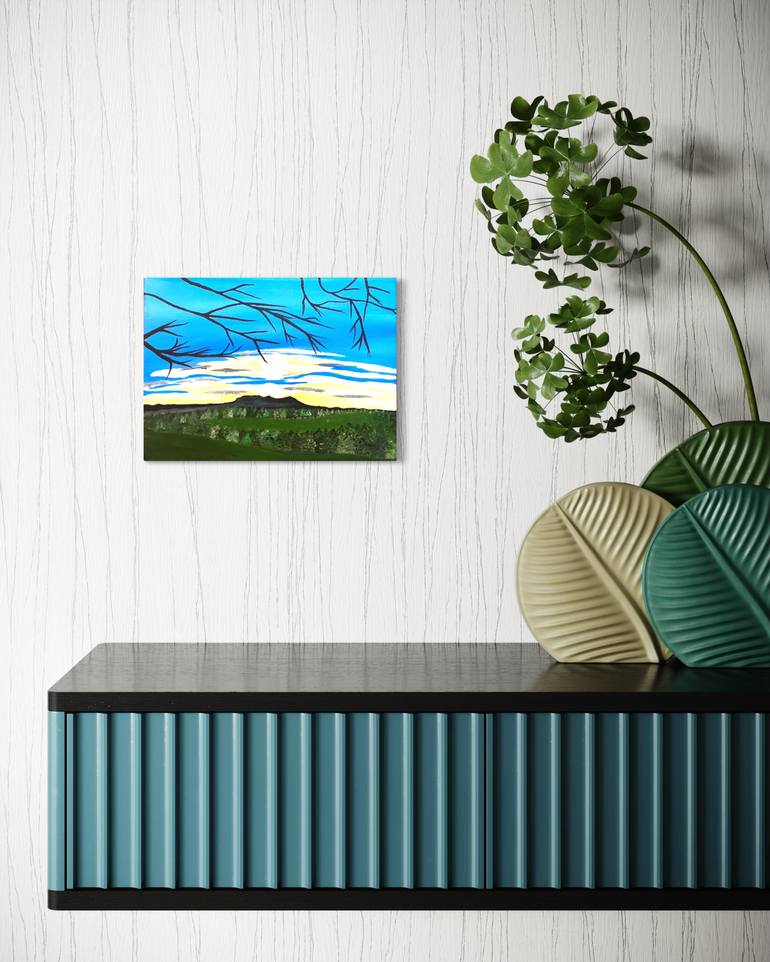 Original Abstract Expressionism Landscape Painting by Georgina Barton