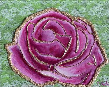 Original Contemporary Floral Mixed Media by Tammy Bastin