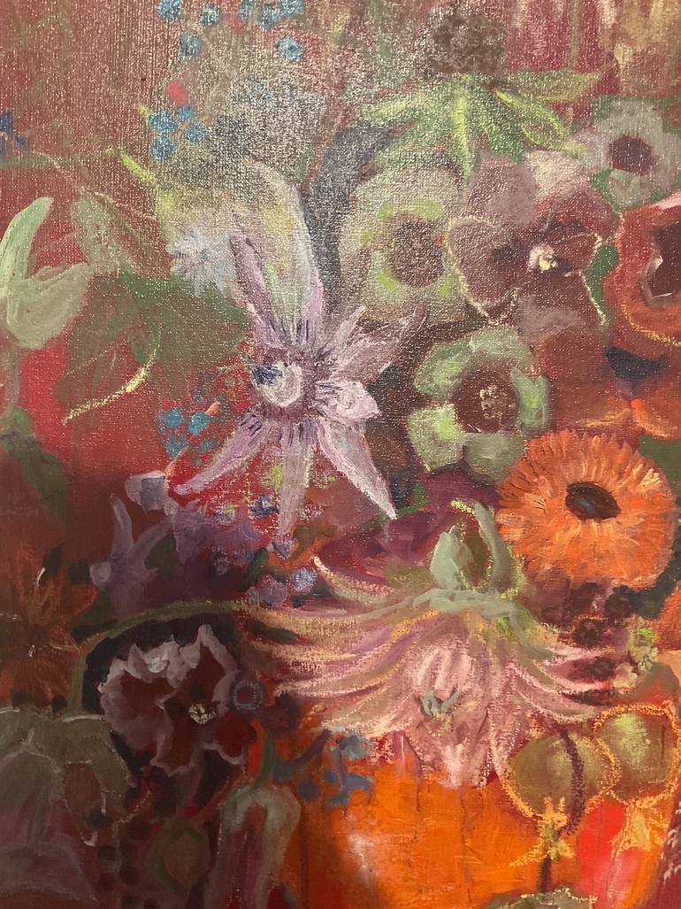 Original Impressionism Floral Painting by Marianne Schippers