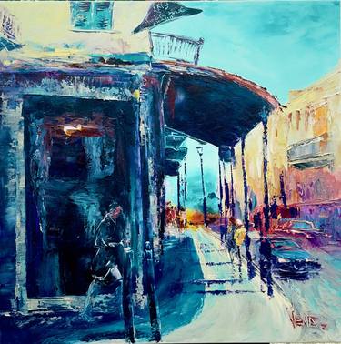 Original Abstract Expressionism Cities Paintings by Vena Grebenshikov