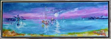Original Abstract Beach Paintings by Vena Grebenshikov