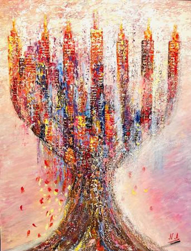 Original Abstract Paintings by Nicole Azoulay