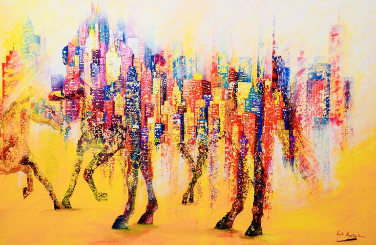 Original Abstract Paintings by Nicole Azoulay