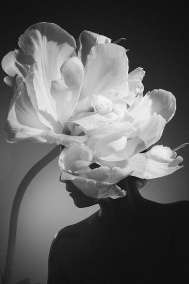 Print of Black & White Floral Photography by Zhanna Semenova