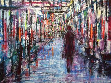 Original Expressionism Cities Paintings by David Tycho