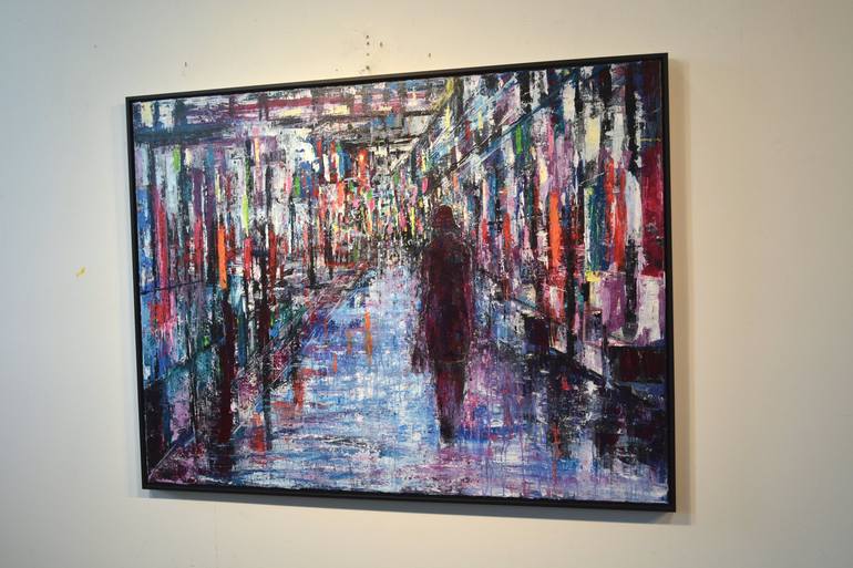 Original Contemporary Cities Painting by David Tycho