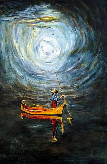 Original Abstract Expressionism Classical Mythology Paintings by Félix Rubio