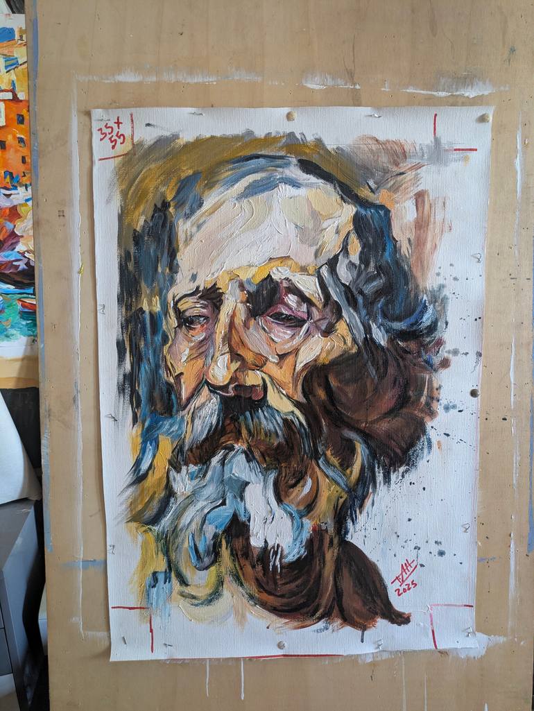 Original Contemporary People Painting by Félix Rubio