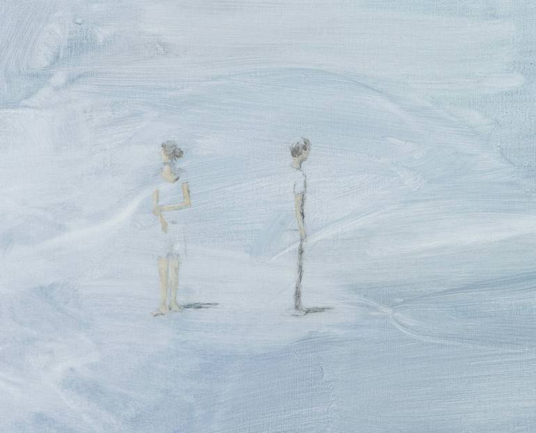 Original Abstract People Painting by Wouter Verburgt