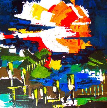 Original Abstract Travel Paintings by Irma Engelbrecht