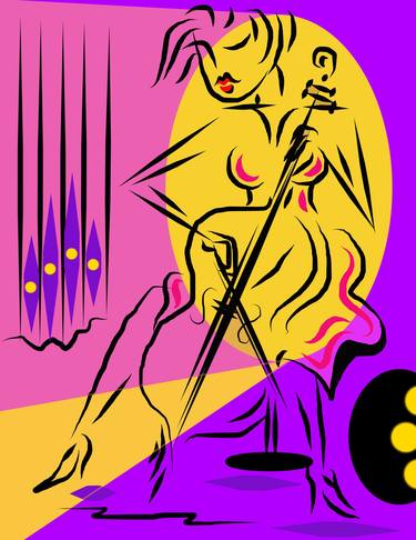 Original Abstract Expressionism Performing Arts Digital by Irma Engelbrecht
