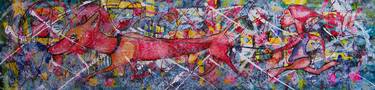 Original Abstract Expressionism Animal Paintings by Irma Engelbrecht