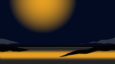 Original Abstract Expressionism Seascape Digital by Irma Engelbrecht