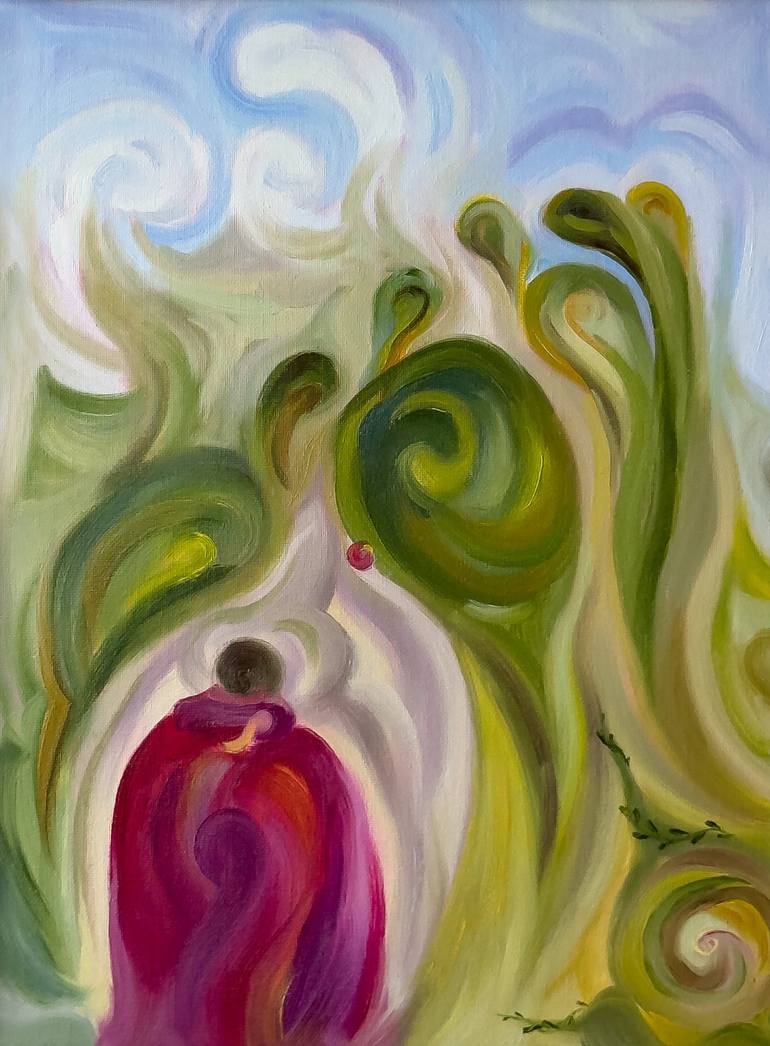 Original Time Painting by Tania Noe  Abstract Art on Canvas  The Song of Time