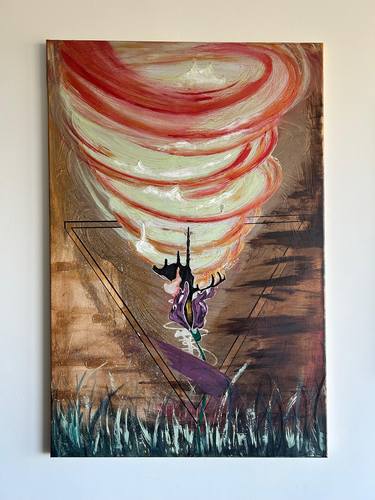 Original Abstract Floral Paintings by Masatro Art