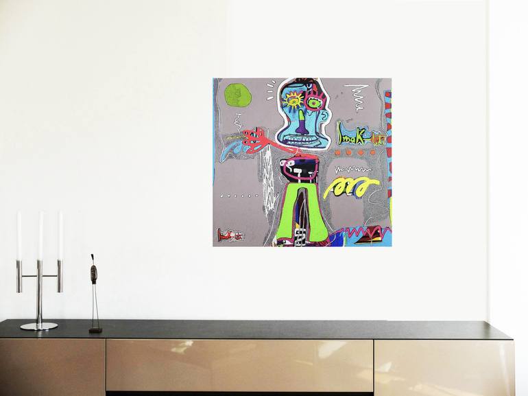 Original Pop Art People Painting by SOPHIE MASSON