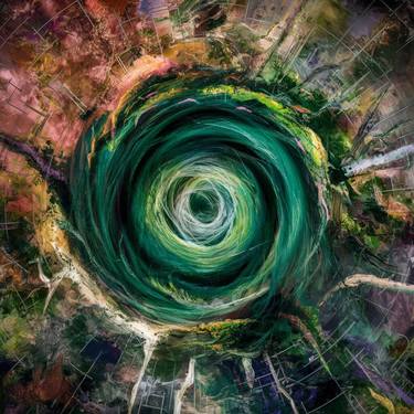 Print of Abstract Nature Digital by Tellerarts By Th