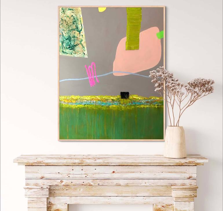 Original Abstract Painting by Ian Burgess